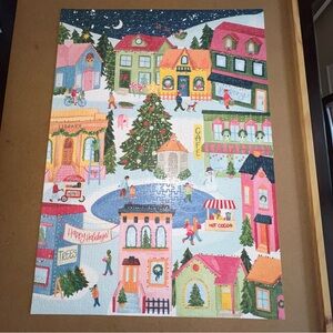 1Canoe2 1000 Piece Colorful Holiday Christmas Village Puzzle